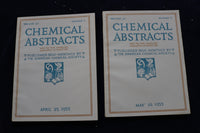 1953 CHEMICAL ABSTRACTS SEMI-MONTHLY MAGAZINE-LOT OF 21 -VOL. 47 #S 2-22 -O 3377