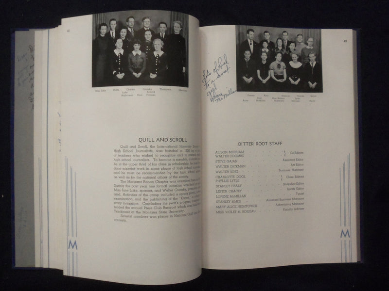 1936 THE BITTER ROOT MISSOULA COUNTY HIGH SCHOOL YEARBOOK-MISSOULA, MO - YB 3324