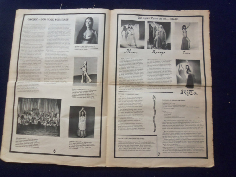1975 HABIBI NEWSPAPER - VOLUME 2, NUMBER 4 - MIDDLE EASTERN DANCE/MUSIC- NP 6847