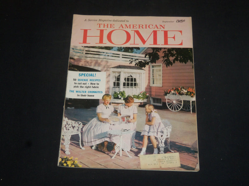 1958 SEPTEMBER THE AMERICAN HOME MAGAZINE- NICE COVER, STORIES & PHOTOS- SP 7247