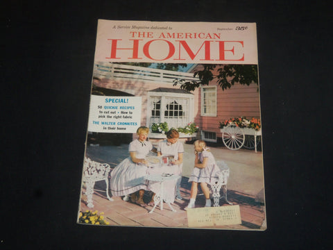 1958 SEPTEMBER THE AMERICAN HOME MAGAZINE- NICE COVER, STORIES & PHOTOS- SP 7247