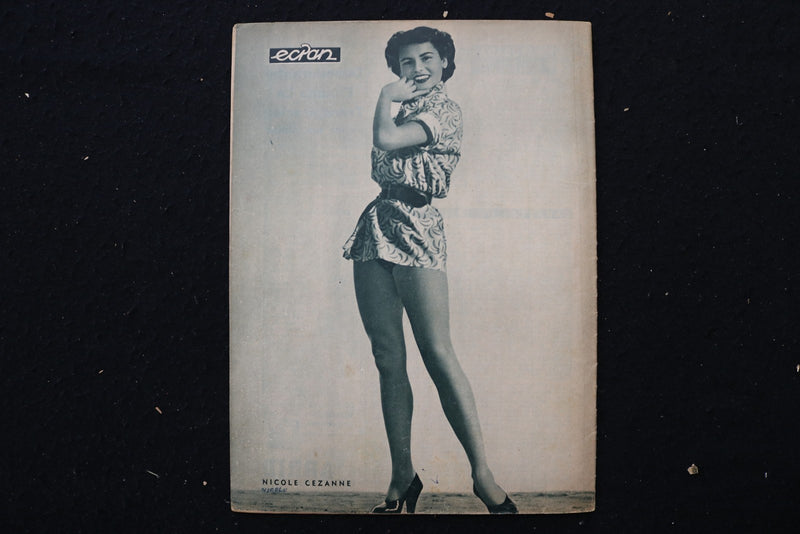 1954 MAY ECRAN MAGAZINE - ELIZABETH TAYLOR & DANA ANDREWS COVER - E 25852