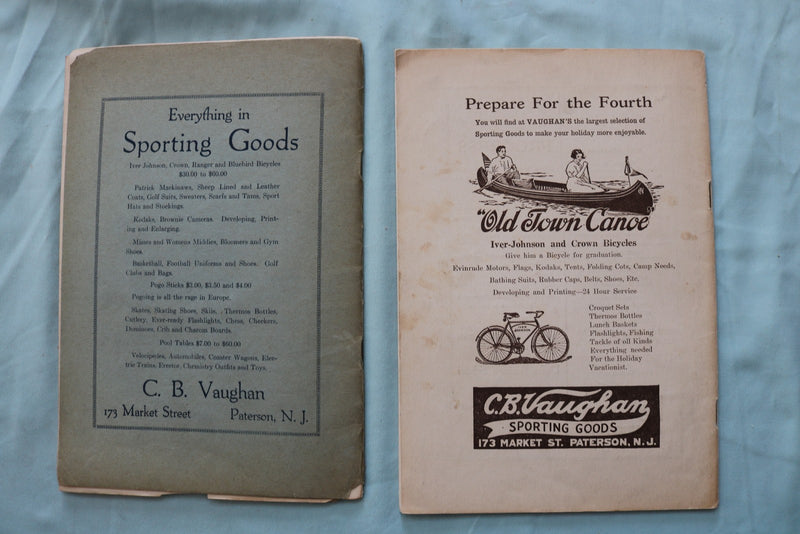 1911-1925 PATTERSON, NJ HIGH SCHOOL - SPECTATOR MAGAZINES - LOT OF 8 - K 3349