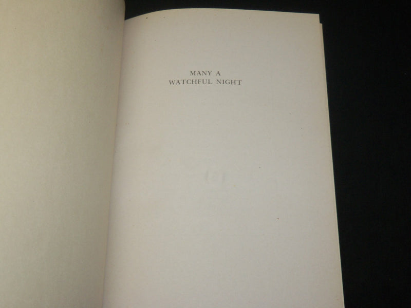 1944 MANY A WATCHFUL NIGHT HARDCOVER BOOK BY LT. JOHN MASON BROWN - KD 6555