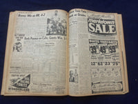 1958 JUNE 16 BOSTON RECORD AMERICAN NEWSPAPER-ADAMS' WIFE TELL GIFT SWAP-NP 6270