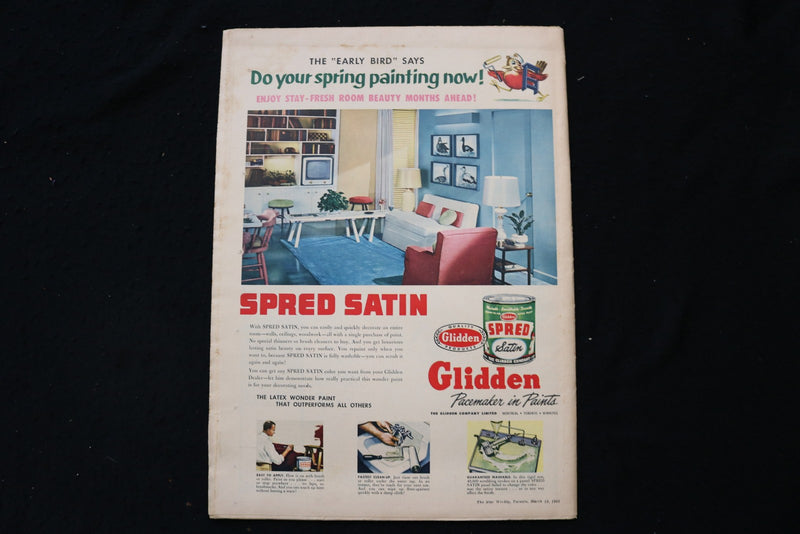 1955 MARCH 19 STAR WEEKLY MAGAZINE - PIER ANGELI COVER - E 26121