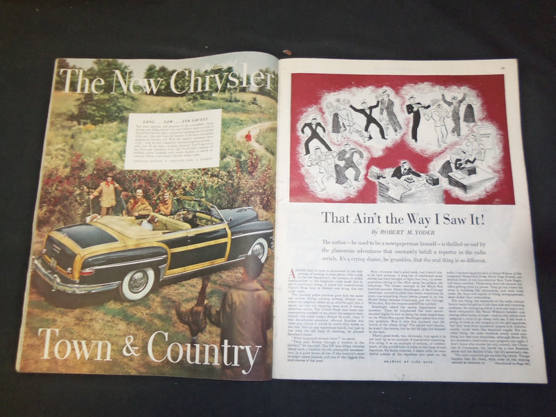 1949 NOVEMBER 12 THE SATURDAY EVENING POST MAGAZINE - ILLUSTRATED COVER -SP 5604