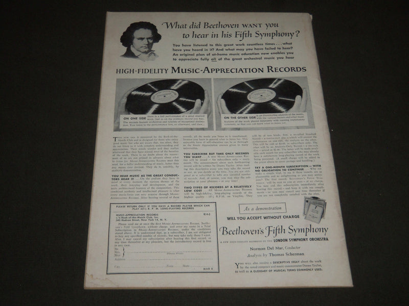 1955 FEB 26 SATURDAY REVIEW OF LITERATURE MAGAZINE - REMATA TEBALDI - ST 4932