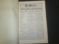 1861 JULY THE BUILDER ARCHITECT MAGAZINE - 4 ISSUES - ILLUSTRATIONS - ST 416L