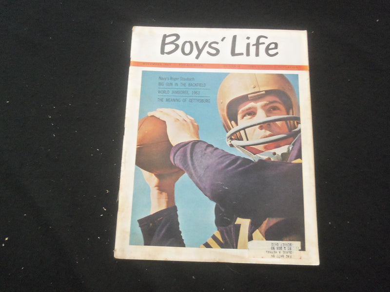 1963 NOVEMBER BOYS' LIFE MAGAZINE - ROGER STAUBACH COVER & ARTICLE - ST 3770E