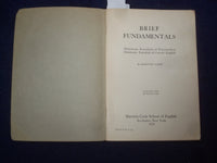 1929 BRIEF FUNDAMENTALS BY SHERWIN CODY SCHOOL OF ENGLISH - ROCHESTER, NY-J 9479
