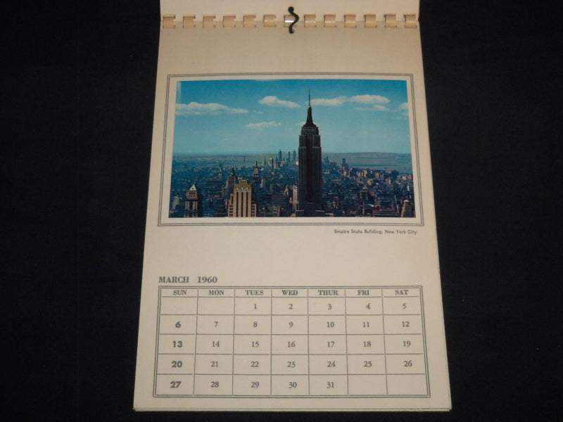 1960 THE ALMA CALENDAR BY ALFRED MAINZER - NEW YORK THE WONDER CITY - J 8647