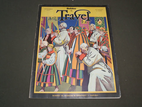 1931 SEPTEMBER TRAVEL MAGAZINE - POLISH RELIGIOUS CEREMONY - SP 9409