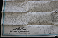 1942 WASHINGTON DISTRICT OF COLUMBIA CITY MAP - FOLD-OUT - K 2216