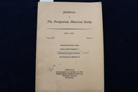 1951-1952 PRESBYTERIAN HISTORICAL SOCIETY BULLETIN - LOT OF 4 - O 3401