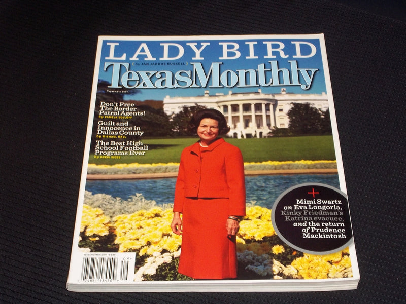 2007 SEPTEMBER TEXAS MONTHLY MAGAZINE - LADY BIRD FRONT COVER - E 7387