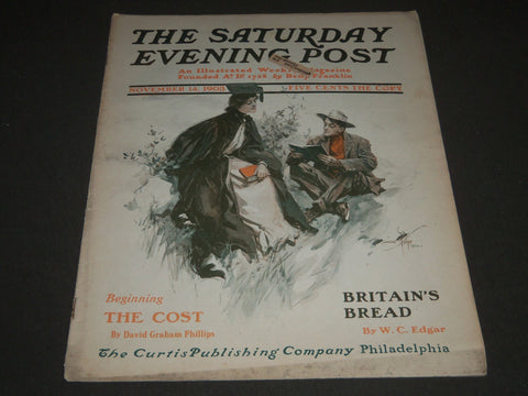 1903 NOV 14 THE SATURDAY EVENING POST MAGAZINE - HARRISON FISHER COVER - SP 711