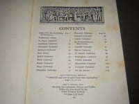 1926 CATHEDRALS HARDCOVER BOOK W/ 74 ILLUSTRATIONS - MAP - KD 4465