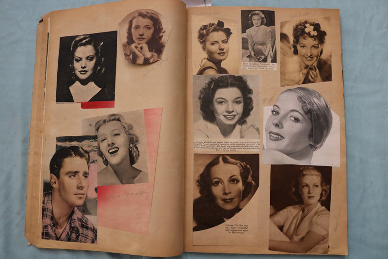 1930'S-1940'S MOVIE STAR SCRAPBOOK - LOADED - E 26493