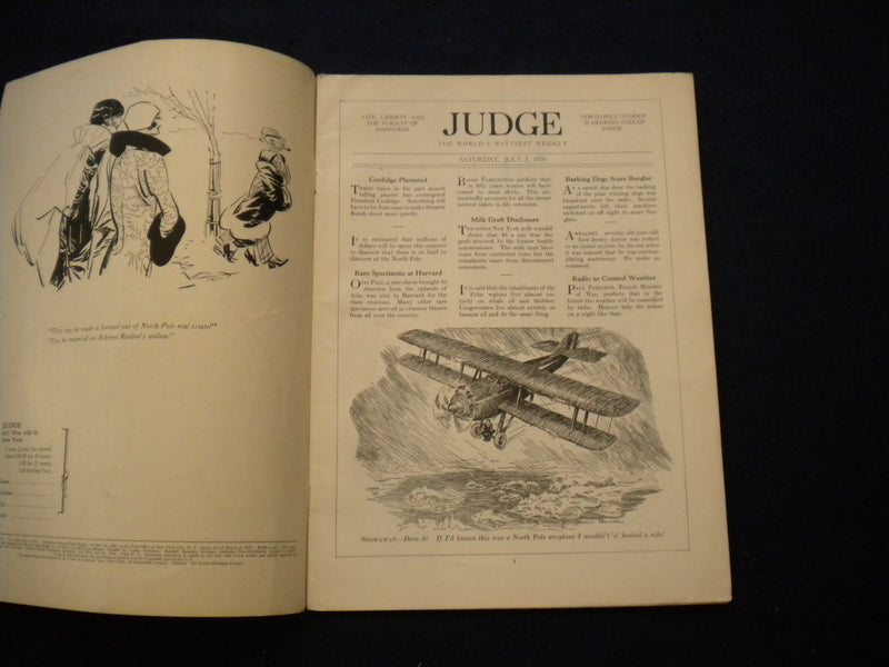 1926 JULY 3 JUDGE MAGAZINE - NORTH POLE NUMBER - B 435C