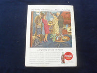 1945 FEBRUARY BETTER HOMES & GARDENS MAGAZINE -COCA-COLA AD BACK COVER- SP 6118E