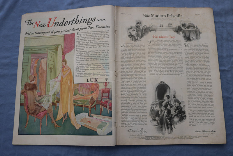 1927 FEBRUARY THE MODERN PRISCILLA MAGAZINE - ANNIVERSARY NUMBER - SP 4783C