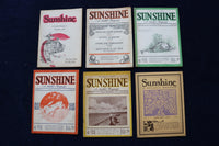 1927-1932 SUNSHINE A SOULFUL MAGAZINE - LOT OF 12 - DIGEST SIZE - K 1479