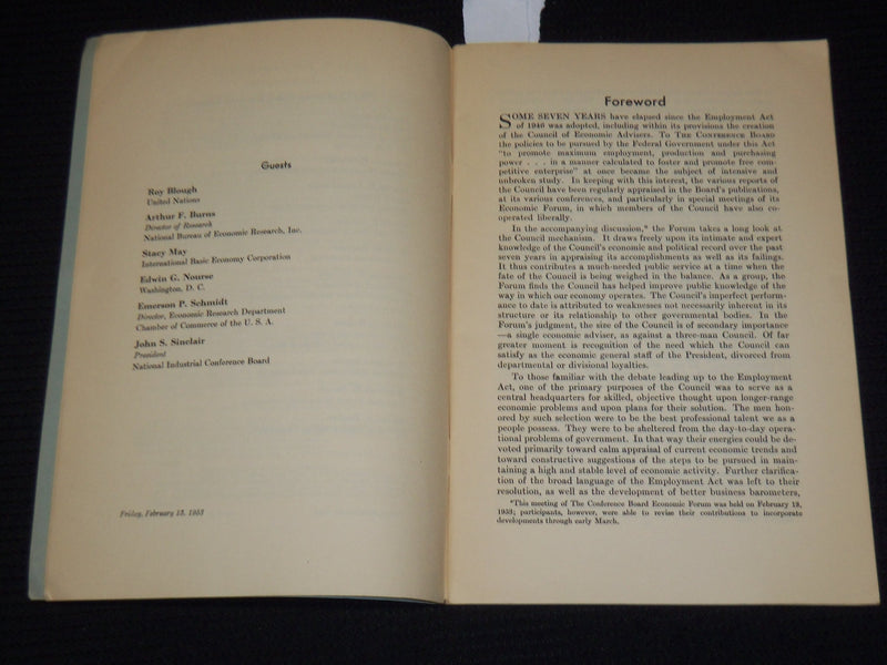 1953 THE COUNCIL OF ECONOMIC ADVISERS STUDY BULLETIN NO. 38 - J 9880