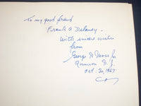1966 STEAMBOAT TO THE SHORE BY GEORGE H. MOSS JR. INSCRIBED BOOK - KD 2251
