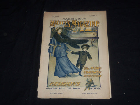 1904 MARCH MCCALL'S MAGAZINE - GREAT FASHION ILLUSTRATIONS & ADS - ST 5359
