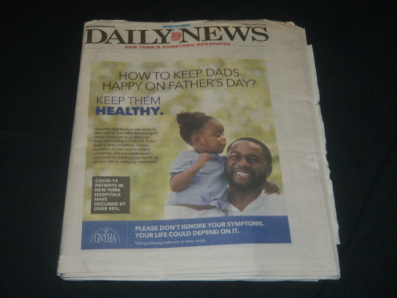 2020 JUNE 21 NEW YORK DAILY NEWS - HOW TO KEEP DADS HAPPY ON FATHER'S DAY