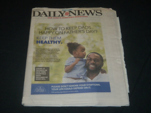 2020 JUNE 21 NEW YORK DAILY NEWS - HOW TO KEEP DADS HAPPY ON FATHER'S DAY