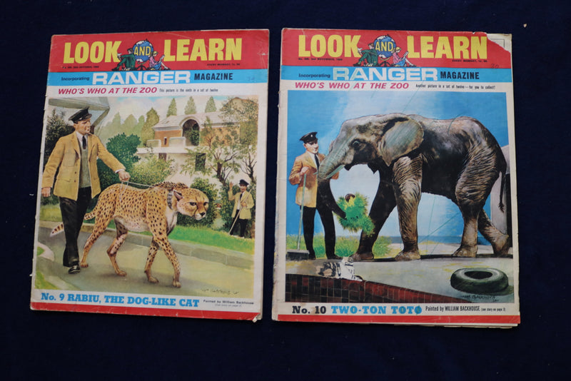 1967-1970 LOOK AND LEARN - RANGER MAGAZINE - LOT OF 13 - O 3545