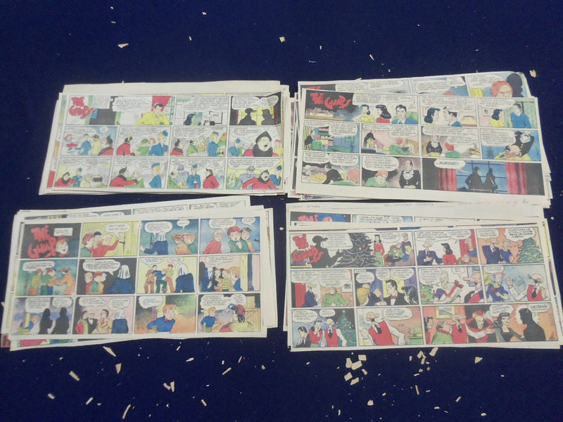 1940's-1950 THE GUMPS COLOR COMIC STRIPS - LOT OF 108 - NP 5200