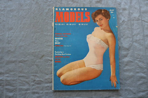 1950 MAY GLAMOROUS MODELS MAGAZINE - BABARA OSTERMAN COVER - SP 1197H