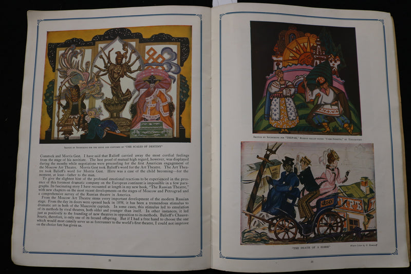 1923-1924 BALIEFF'S CHAUVE-SOURIS OF MOSCOW - SOFTCOVER BOOK - K 2434