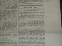 1846 NOVEMBER 21 MASSACHUSETTS PLOUGHMAN NEWSPAPER - EXPLOSIVE COTTON - NP 5136