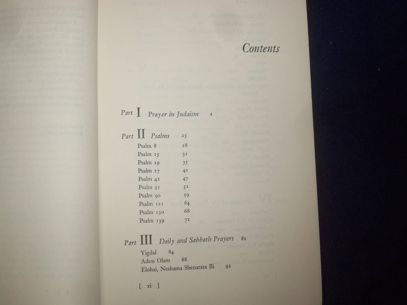 1968 PRAYER IN JUDAISM HARDCOVER BOOK BY BERNARD MARTIN - KD 8943