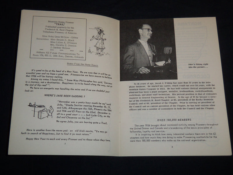 1956 MOUNTAIN STATES PIONEER TRAIL QUARTERLY - FREDERICK H. REID - J 8581