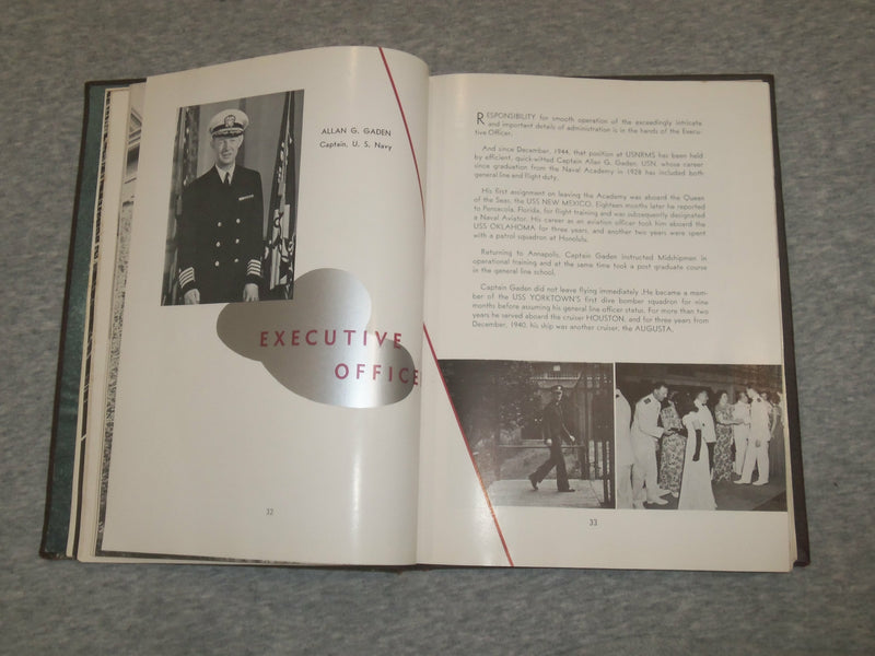 1940-1945 U.S. NAVAL RESERVE MIDSHIPSMEN'S SCHOOL YEARBOOK - NEW YORK - YB 2064