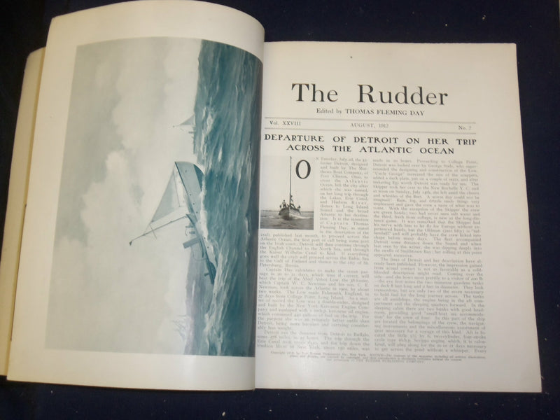 1912 AUGUST THE RUDDER MAGAZINE - B 6644