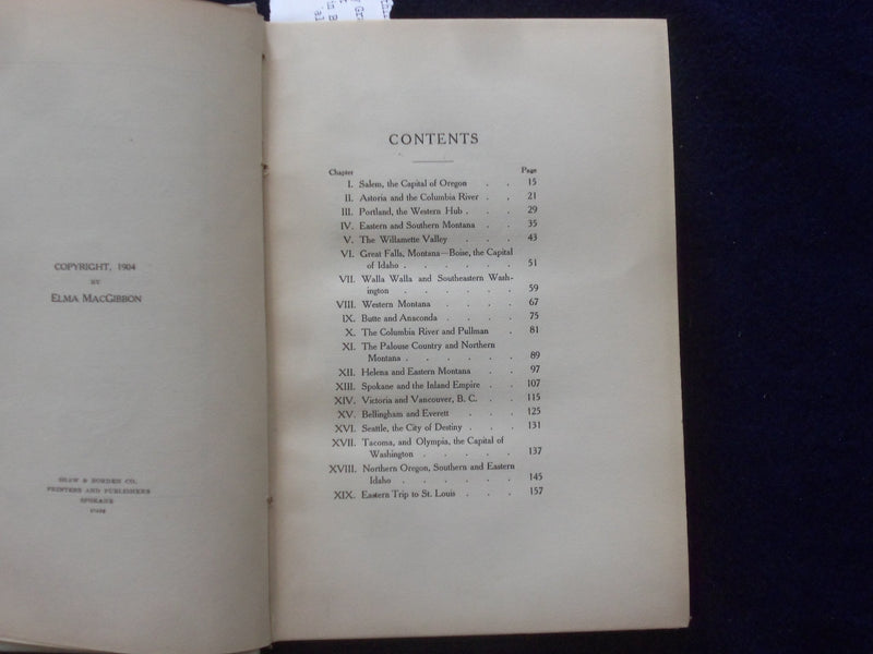 1904 LEAVES OF KNOWLEDGE HARDCOVER BOOK FY ELMA MACGIBBON - KD 8424