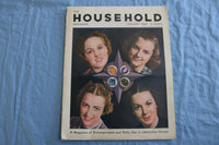 1938 JANUARY HOUSEHOLD NEEDLECRAFT MAGAZINE- ILLUSTRATIONS/STORIES/ADS- SP 4784M
