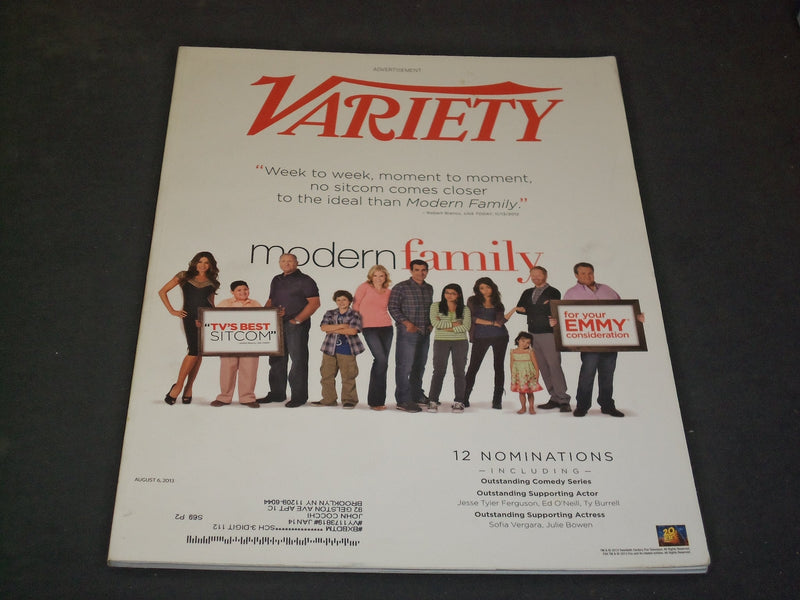 2013 AUGUST 6 VARIETY MAGAZINE - MODERN FAMILY - SP 3344