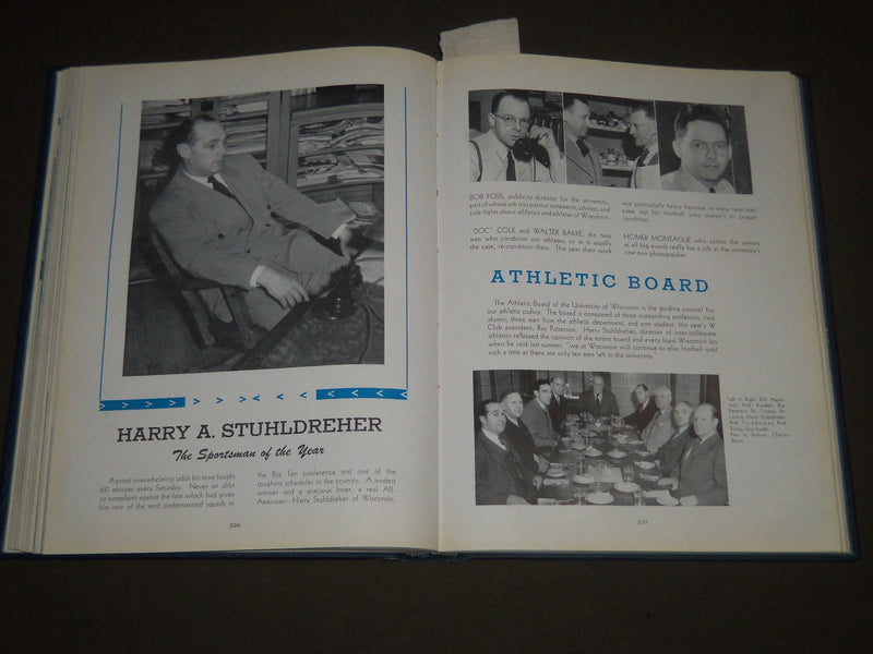 1944 THE BADGER UNIVERSITY OF WISCONSIN YEARBOOK - MADISON WI - PHOTOS - YB 1252