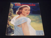 1956 AUGUST 23 CINEMONDE MAGAZINE - GRACE KELLY COVER - E 24819