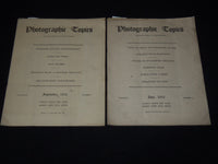 1912-1913 PHOTOGRAPHIC TOPICS MAGAZINE LOT OF 7 - NEW YORK - K 3117