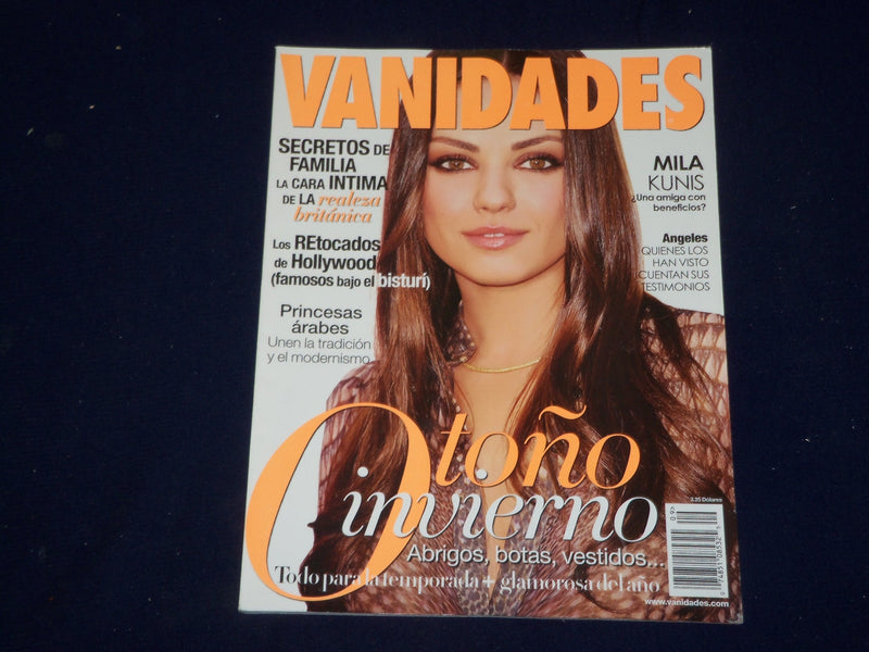 2011 SEPTEMBER VANIDADES MAGAZINE - MILA KUNIS COVER - SP 9887