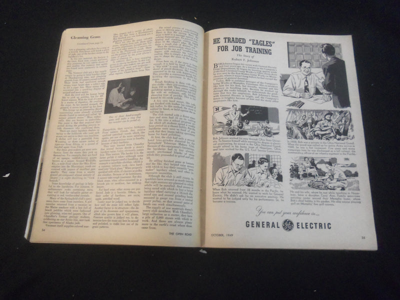 1949 OCTOBER OPEN ROAD MAGAZINE - LEON HART & JIM MARTIN- B 5530I