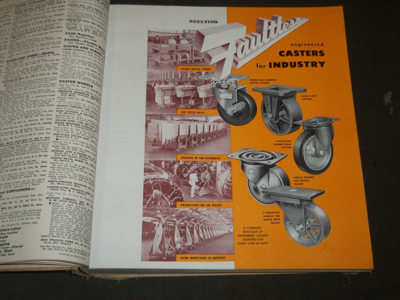 1948 FALL CONOVER-MAST PURCHASING DIRECTORY 15TH EDITION VOLUME 8 - KD 3396H